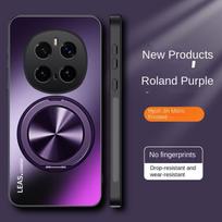 Dėklas Huawei Honor Magic 7 Pro, kietas matinis su žiedu-stovu, magnetinis apsauginis galinio dangtelio dėklas Magic7 6 5 4 3 Pro korpusui For Magic 7 violetinė