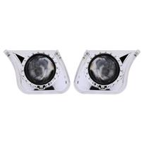 LED Angel Eyes projektoriaus gaubtas 2,5 colio H1 objektyvo dangtelis Bi-Xenon priekinių žibintų dulkių rėmelis Automobilių žibintų priedai Modifikuoti „pasidaryk pats“ stilius 80mm