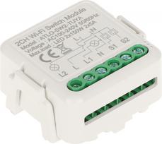 DUAL SMART LED LIGHTING CONTROLLER ATLO-SW2-TUYA Wi-Fi, 100 ... 240 V AC