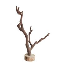Rąstas Medžio Šaka su Apatinio Laikiklio Dekoracija Knygų Lentyna Svetainė Kavos Staliuko Dekoracija Rankų Darbo Medžio Masyvo Laikiklis(20 cm) Natural