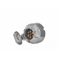 7 PIN / kontaktų 12V priekabos lizdas - aliuminis