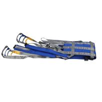 Paciento vaikščiojimo diržas Minkštas poliesteris nailonas Paralyžiuotiems pacientams Viso kūno kėlimas Stovėjimo pagalbos priemonės (M) blue