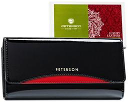 Natūralios odos piniginė moterims Peterson L172 D1537