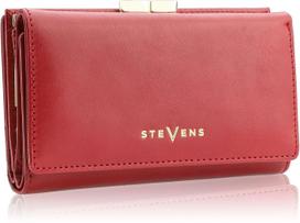 Moteriška odinė piniginė STEVENS su RFID apsauga D1875