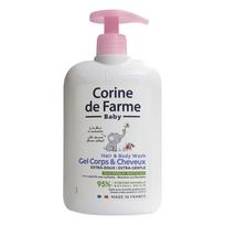 Corine de Farme BeBe Extra delikatūs kūno ir plaukų plovimo gelis 2in1 su migdolais 500ml