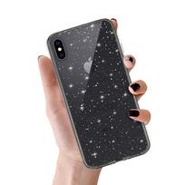 Crystal Glitter dėklas skirtas Apple iPhone X/XS (5,8″) sidabro spalvos