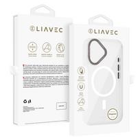Liavec Hybrid Magsafe skaidrus dėklas skirtas iPhone 16