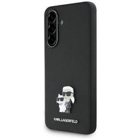 Originalus Dėklas KARL LAGERFELD Saffiano w/ K&C Metal Logo skirtas Samsung Galaxy A56 juodos spalvos