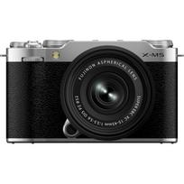 Fujifilm X-M5 – System camera + XC 15-45mm lens, silver (16900771)