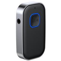 Automobilio patobulintas Bluetooth 5.0 triukšmo mažinimo Aux adapteris, 16 val. budėjimo Bluetooth adapteris Aux automobilio garso sistemai, ausinėms, garsiakalbiams, namų stereo sistemoms 5.8x3.4x1.2cm sidabras/juoda