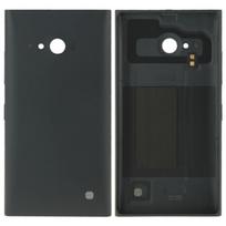 Vientisos spalvos plastmasinis baterijos galinis dangtelis Nokia Lumia 730 juoda