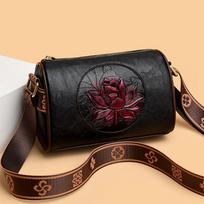 Women Casual Soft Leather Messenger Bag Stylish Printed Crossbody Bag For Daily Use juoda