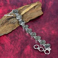 Auksinis Pyarite 925 Kieto Sterlingo Sidabro Apyrankė, Rankų Darbo Brangakmenių Apyrankės Papuošalai, Dovana Žmonai Nauja Apyrankė Adjustable With 8 Inches