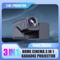 Hy360ktv Karaoke Projektorius 4k Android Bluetooth, Super Garsus Garsas Namų Kino Sistema Šeimos Vakarėliui Super Garsus 50w Stereo Garsas Eu plug juoda