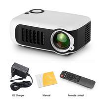 Mini Projektorius Nešiojami 3D LED Vaizdo Projektoriai Namų Kino Teatras Žaidimų Lazerinis Projektorius Išmanusis TV priedėlis 1080p 4k Per HD Prievadą A2000 Eu plug balta