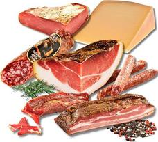 "BAVAREGOLA" Pietų Tirolio patiekalų gurmaniškas paketas - 7 skanėstai viename rinkinyje - Pietų Tirolio bekonas, sūris, saliamis, pancetta ir kumpis