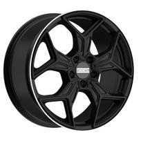 R18x8J 5X112 ET34 CB-66.6 Matt Black Machined Lip