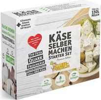 "Make Your Own Cheese Starter Set Premium Edition" apima receptų žurnalą ir vaizdo instrukcijas (sūrio, varškės ir kreminio sūrio)