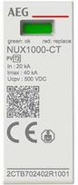 AEG NUX1000-CT - PV trumpalaikio nuotėkio apsauga, T2, (L-L) 1000 V nuolatinė srovė, maks. 8/20 µs trumpalaikio nuotėkio srovė 40 kA
