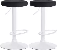 2 baro kėdžių rinkinys Ponte velvet white