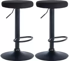 2 baro kėdžių rinkinys Ponte velvet juodas