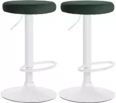 2 baro kėdžių rinkinys Ponte velvet white
