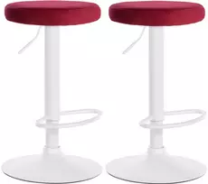 2 baro kėdžių rinkinys Ponte velvet white