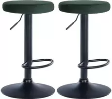 2 baro kėdžių rinkinys Ponte velvet juodas
