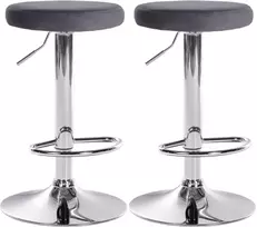 2 baro kėdžių rinkinys "Ponte velvet" chromas