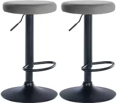 2 baro kėdžių rinkinys Ponte velvet juodas