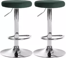 2 baro kėdžių rinkinys "Ponte velvet" chromas