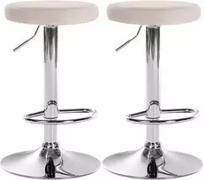 2 baro kėdžių rinkinys "Ponte velvet" chromas