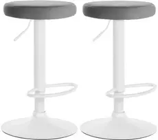 2 baro kėdžių rinkinys Ponte velvet white