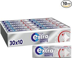 "Extra Professional" baltos kramtomosios gumos be cukraus, 30 x 10 dražė, gaiviam burnos kvapui