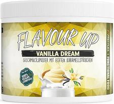 "Flavour Up" kvapiųjų miltelių milteliai, vanilė, 250 g, malonaus skonio ir saldumo, tik 11 kcal vienoje porcijoje, universalūs, skirti maistui ir gėrimams