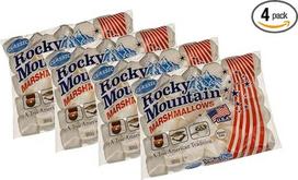 "Rocky Mountain Marshmallows Classic" 4 x 300 g, tradiciniai amerikietiški saldumynai, skirti kepti prie laužo, ant grotelių ar keptuvėje (4 x 300 g)