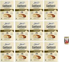 "Falcone Cantucci alla Mandorla", migdolinis pyragas iš Italijos, sausainiai su migdolais, iš viso pyragaičių, 12 x 200 g + "Italian Gourmet Polpa" 400 g