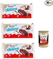 "Kinder Delice CACAO Milk Cuts", 30 vnt. (30 x 39 g) Torto užkandžių užkandžiai + itališka gurmaniška polpa 400 g