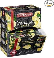 "Teekanne" citrinų sultys, 100 stiklinių/puodelių po 4 ml, kiekviena pakuotė po 3 vnt.