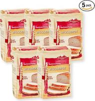 BIELMEIER KÜCHENMEISTER duonos kepimo mišinys, balta duona, 5 x 500 g, duonos kepimo mišiniai duonos kepimo mašinai ir orkaitei, lengva kepti duoną su kepimo mišiniu