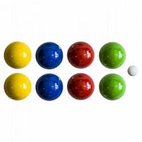 Mediniai žaidimo kamuoliukai 8 vnt - Boule, Boule, Petanque LONDERO 90 mm lagamine