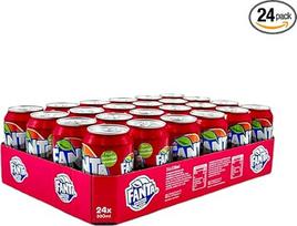 Fanta Strawberry & Kiwi 24 x 330 ml Braškių ir kivių skonio, įskaitant 6 € užstatą