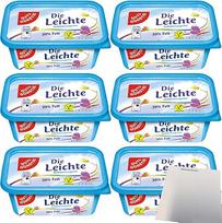 Gut&Günstig Light Half Fat Margarine Vegan 39% Fat Pack of 6 (6 x 500 g Pack) + usy Block