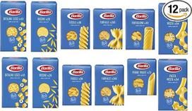 Makaronai "Barilla Italian Test Pack" (12 x 500 g) 7 rūšių trumpieji makaronai (Fusilli - Tortiglioni - Penne Rigate - Pasta Mista Farfalle - Risoni ' Ditalini lisci )