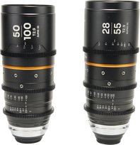 Laowa Nanomorph S35 Zoom 2 LensÂ Bundle Â (28 55mm, 50 100mm) (Amber) Arri PL