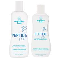 Australian Gold Peptide Pro įdegio greitintuvas 250ml + Veido įdegio greitintuvas 90ml