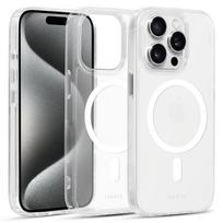 Liavec Glossy Magsafe Clear dėklas skirtas Apple iPhone 14 Pro baltos spalvos