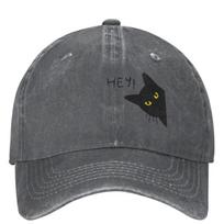Black Cat Funny Casual Baseball Cap Cute Animal Hiking Fishing Trucker Hat Spring Sun-Proof Couple Women y2k Cute Baseball Caps Adjustable