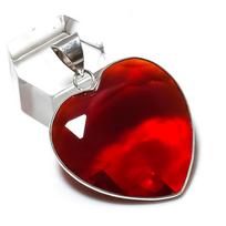 Natural Garnet Gemstone Handmade 925 Sterling Silver Jewelry Pendant 1.62  a1m06