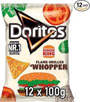 "Doritos Burger King" - Tortilijos "Nachos" su "Whopper" skoniu - sotus užkandis iš kukurūzų (12 x 100 g)